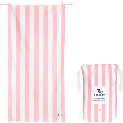 Dock & Bay Malibu Pink Schnell Trocknende Badetuch - Cabana Dock & Bay Malibu Pink Schnell Trocknende Badetuch - Cabana