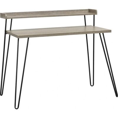 Dorel Home Haven Retro Schreibtisch - Grau Eiche - Holz - Heimbüro Dorel Home Haven Retro Schreibtisch - Grau Eiche - Holz - Heimbüro