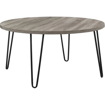 Dorel Owen Grey Oak Round Coffee Table - Coffee Table Dorel Owen Grey Oak Round Coffee Table - Coffee Table