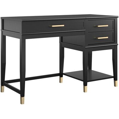 CosmoLiving Westerleigh Skrivebord - Højdejusterbar, Guld detaljer - Moderne vintage stil CosmoLiving Westerleigh Skrivebord - Højdejusterbar, Guld detaljer - Moderne vintage stil