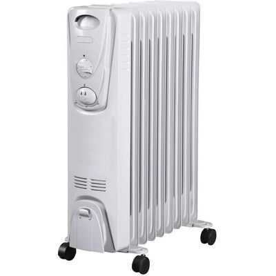 MYLEK - Oil Filled Radiator - 2kW - Thermostat - Oil-filled radiator MYLEK - Oil Filled Radiator - 2kW - Thermostat - Oil-filled radiator