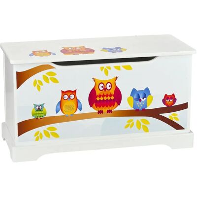 Price Right Home Owls Wooden Toy Box With Lid - Kids Furniture Price Right Home Owls Wooden Toy Box With Lid - Kids Furniture