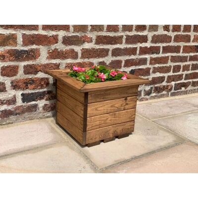 Charles Taylor - Small Wooden Cube Planter - 41cm - Planter Charles Taylor - Small Wooden Cube Planter - 41cm - Planter