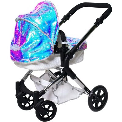 Roma Polly Mermaid Doll Pram - Adjustable 3-9Y Roma Polly Mermaid Doll Pram - Adjustable 3-9Y