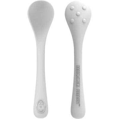 Cucchiai per bambini Matchstick Monkey - 2 pz - Posate per bambini - Grigio freddo Cucchiai per bambini Matchstick Monkey - 2 pz - Posate per bambini - Grigio freddo