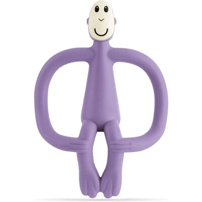 Fioletowy gryzak silikonowy Matchstick Monkey - od 3 miesięcy Fioletowy gryzak silikonowy Matchstick Monkey - od 3 miesięcy
