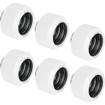 Barrow - G1/4 16mm OD Twin Seal Compression Fitting - White Barrow - G1/4 16mm OD Twin Seal Compression Fitting - White