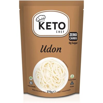 Keto Chef Udon de Konjac Sans Gluten Bio - Pâte Faible en Glucides, Prête en 2 Min - Publicité Keto Chef Udon de Konjac Sans Gluten Bio - Pâte Faible en Glucides, Prête en 2 Min - Publicité