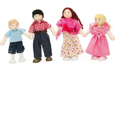 Le Toy Van Bending doll My family 4 pcs Le Toy Van Bending doll My family 4 pcs