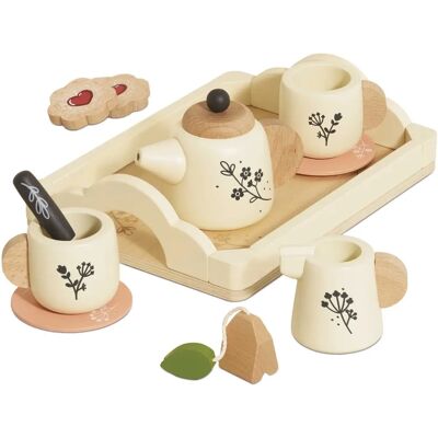 Le Toy Van TV281 Wooden Tea Set - Role Play Toy Le Toy Van TV281 Wooden Tea Set - Role Play Toy