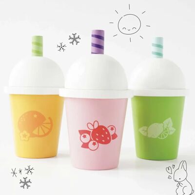 Le Toy Van Take Away Fruit Smoothies - Toy Food Set Le Toy Van Take Away Fruit Smoothies - Toy Food Set