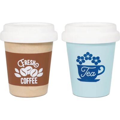 Le Toy Van Eco Bekers - Thee & Koffie - Kinderspeelgoed Set Le Toy Van Eco Bekers - Thee & Koffie - Kinderspeelgoed Set
