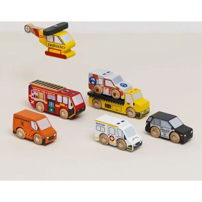 Le Toy Van TV446 Rescue Emergency Vehicle Set Le Toy Van TV446 Rescue Emergency Vehicle Set