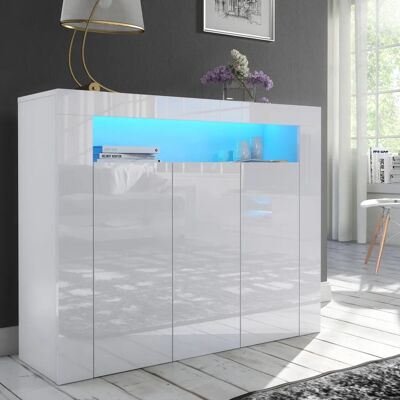 Furneo - Clifton04 - White - 3-door - sideboard Furneo - Clifton04 - White - 3-door - sideboard