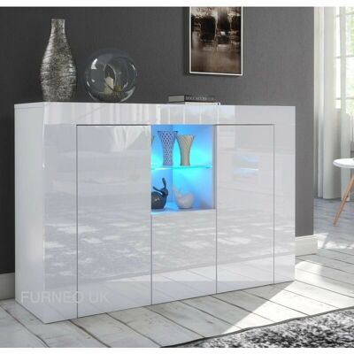 Furneo - Clifton05 LED Light - Blue - Gloss & Matt - Cabinet Furneo - Clifton05 LED Light - Blue - Gloss & Matt - Cabinet