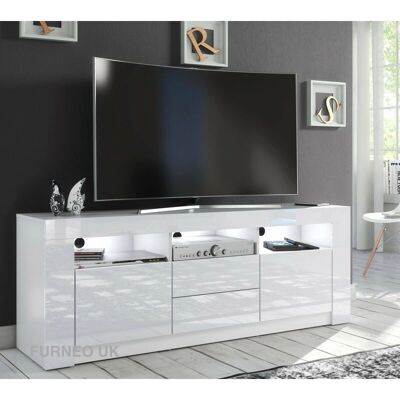 Furneo - Clifton18 - White - 160cm - TV Stand Furneo - Clifton18 - White - 160cm - TV Stand