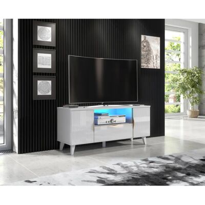 Furneo - Azzurro08 - White - 120cm - TV Stand Furneo - Azzurro08 - White - 120cm - TV Stand