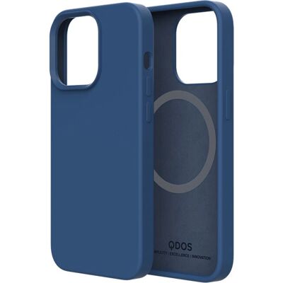QDOS iPhone 13 mini Navy Blauw Snap MagSafe Hoes QDOS iPhone 13 mini Navy Blauw Snap MagSafe Hoes