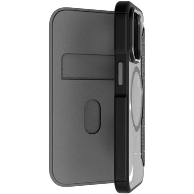 Coque de Téléphone QDOS QD-MS14P33F-KCL - Noir, Transparent - Absorption des chocs, MagSafe - Publicité Coque de Téléphone QDOS QD-MS14P33F-KCL - Noir, Transparent - Absorption des chocs, MagSafe - Publicité