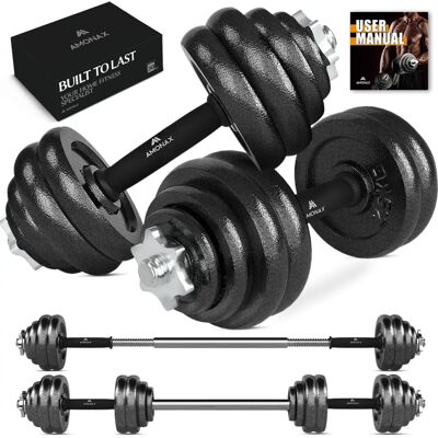 Amonax 30 kg - negro - weight set Amonax 30 kg - negro - weight set