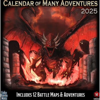 Calendario de Muchas Aventuras 2025 - Juego de mesa - JLB016 Calendario de Muchas Aventuras 2025 - Juego de mesa - JLB016