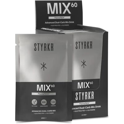 Styrkr MIX60 Dual-Carb Energy Drink Mix - Box Of 12 - Unflavoured - Publicité Styrkr MIX60 Dual-Carb Energy Drink Mix - Box Of 12 - Unflavoured - Publicité
