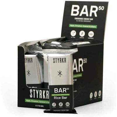 Barre Énergétique Styrkr BAR50 - Pomme & Cannelle / Caramel / Sultana - Publicité Barre Énergétique Styrkr BAR50 - Pomme & Cannelle / Caramel / Sultana - Publicité