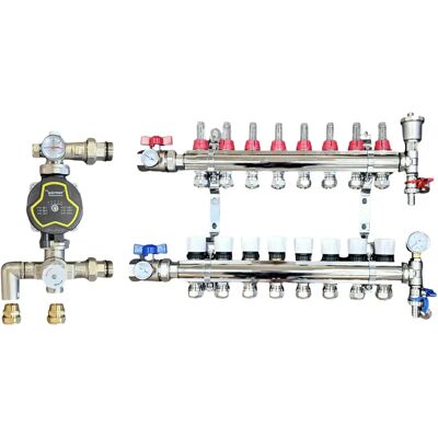 Wärmer - GPA25-6 III - 8 PORT - Underfloor Heating Manifold Wärmer - GPA25-6 III - 8 PORT - Underfloor Heating Manifold