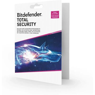 Bitdefender Total Security 2025 - Multi-Device - 5 Pcs - 1 Year Bitdefender Total Security 2025 - Multi-Device - 5 Pcs - 1 Year
