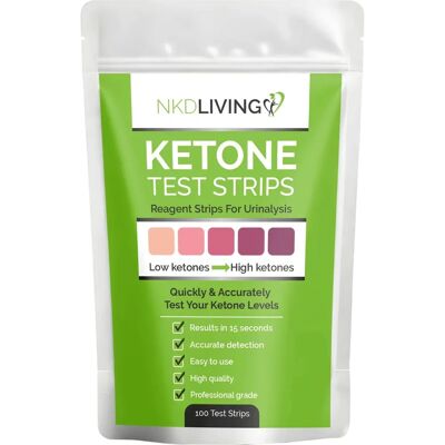NKD Living - Ketone Test Strips - 100 Strips - Test Strips NKD Living - Ketone Test Strips - 100 Strips - Test Strips