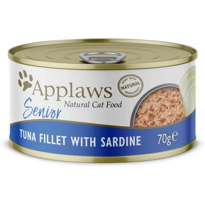 Comida úmida para gatos Applaws Atum Sardinha 24x70g Comida úmida para gatos Applaws Atum Sardinha 24x70g