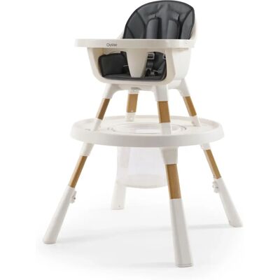 Babystyle Oyster 4-w1 Krzesełko do karmienia - Księżyc - Szary - Krzesełko do karmienia Babystyle Oyster 4-w1 Krzesełko do karmienia - Księżyc - Szary - Krzesełko do karmienia