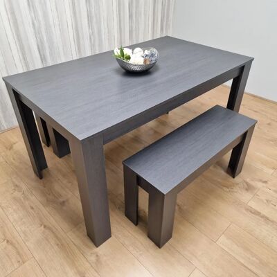 KOSY KOALA Dark Grey Dining Table Set - Dining Room Table for Four KOSY KOALA Dark Grey Dining Table Set - Dining Room Table for Four