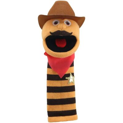 Puppet Co. Sockette Cowboy Hand Puppet - Hand Puppet Puppet Co. Sockette Cowboy Hand Puppet - Hand Puppet