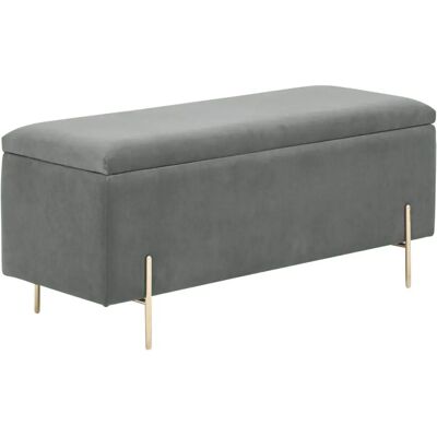 GFW Mystica Grey Ottoman Storage Bench - Ottoman Storage Bench GFW Mystica Grey Ottoman Storage Bench - Ottoman Storage Bench