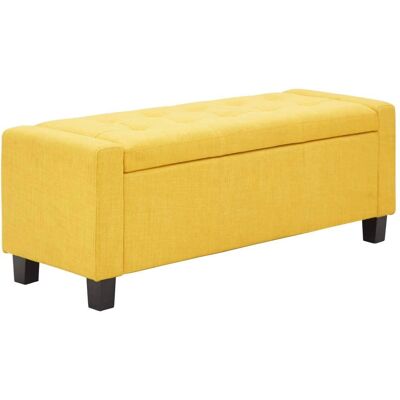 GFW Verona Mustard Ottoman Storage Bench - Ottoman Bench GFW Verona Mustard Ottoman Storage Bench - Ottoman Bench