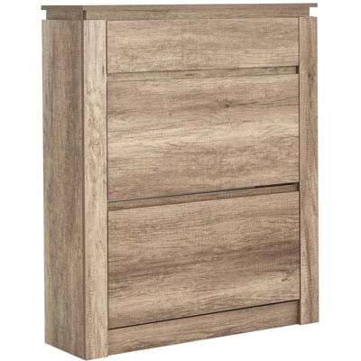 GFW Canyon Oak Shoe Cabinet - 2 Door 1 Drawer GFW Canyon Oak Shoe Cabinet - 2 Door 1 Drawer