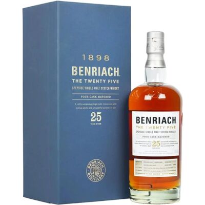 Benriach The Twenty Five 25 Jahre Alter Speyside Single Malt Scotch Whisky - Hochwertiger gereifter Whisky mit Rauch- und Fruchtnoten Benriach The Twenty Five 25 Jahre Alter Speyside Single Malt Scotch Whisky - Hochwertiger gereifter Whisky mit Rauch- und Fruchtnoten