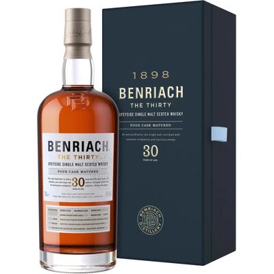 Benriach THE THIRTY Single Malt Four Cask Matured 46% Vol. 0,7l in cadeauverpakking Benriach THE THIRTY Single Malt Four Cask Matured 46% Vol. 0,7l in cadeauverpakking