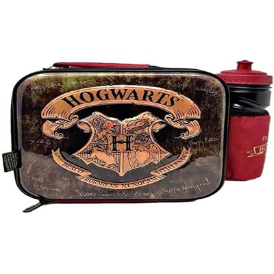 Harry Potter - Embossed Lunch Bag with Bottle - Lunch Bag with Bottle Harry Potter - Embossed Lunch Bag with Bottle - Lunch Bag with Bottle
