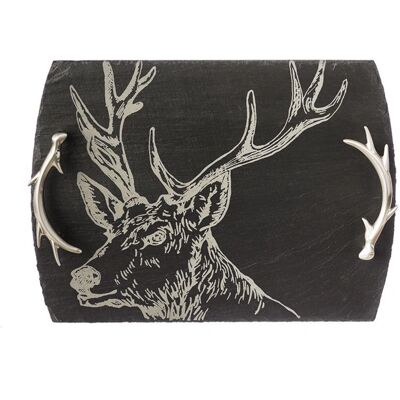 The Just Slate Company - Medium Stag Slate - Serving tray The Just Slate Company - Medium Stag Slate - Serving tray