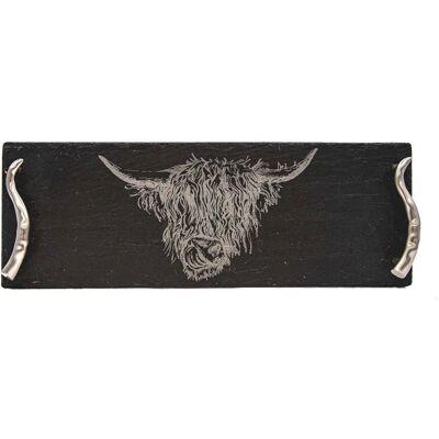 Selbrae House Highland Cow Slate Serving Tray - Small - Gift Boxed Selbrae House Highland Cow Slate Serving Tray - Small - Gift Boxed