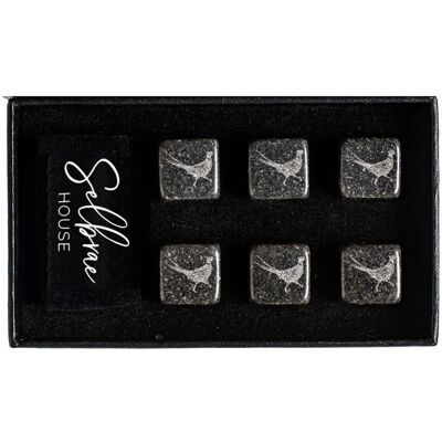 Selbrae House Whisky Stones - Pheasant Dark Grey - Whiskey Stones Selbrae House Whisky Stones - Pheasant Dark Grey - Whiskey Stones