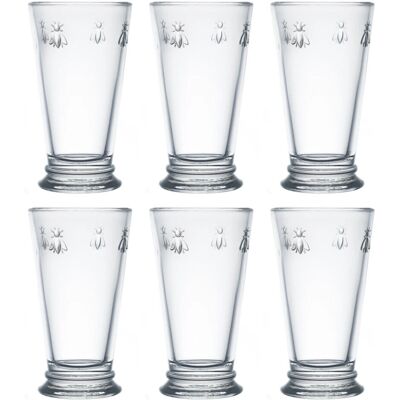 La Rochere Set of 6 Napoleon Bee Highball Glasses - Highball Glasses La Rochere Set of 6 Napoleon Bee Highball Glasses - Highball Glasses