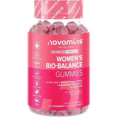 Novomins Women's Bio-Balance Pink Probiotic Gummies - Probiotic Gummies for Intimate & Gut Health Novomins Women's Bio-Balance Pink Probiotic Gummies - Probiotic Gummies for Intimate & Gut Health