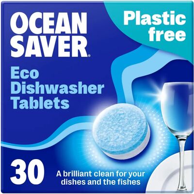 OceanSaver Plastic Free Eco Dishwasher Tabs - 30 Pack OceanSaver Plastic Free Eco Dishwasher Tabs - 30 Pack
