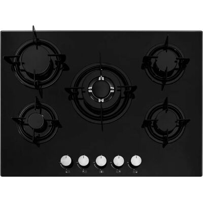 Cookology 70cm 5 Burner Gas on Glass Hob Cookology 70cm 5 Burner Gas on Glass Hob