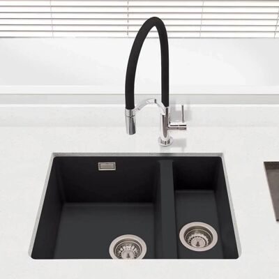 Cookology Lucca - Black - 1.5 Bowl - Kitchen Sink Cookology Lucca - Black - 1.5 Bowl - Kitchen Sink