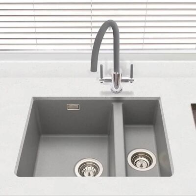 Cookology - Lucca - Grey - 1.5 Bowl - Kitchen Sink Cookology - Lucca - Grey - 1.5 Bowl - Kitchen Sink