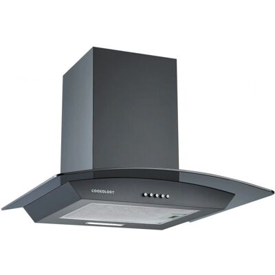 Cookology - 60cm Curved Glass - Black - Basic - Cooker Hood Cookology - 60cm Curved Glass - Black - Basic - Cooker Hood